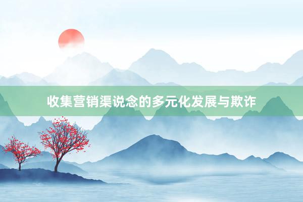 收集营销渠说念的多元化发展与欺诈