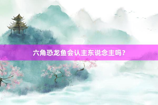 六角恐龙鱼会认主东说念主吗？